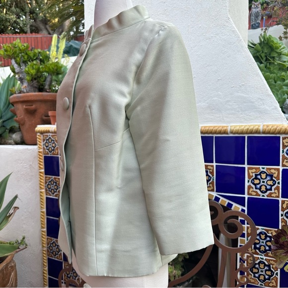 Vintage ‘60s Russells Jackie O’s Style Mock Neck Lined Jacket Size M Flaws - Picture 6 of 11